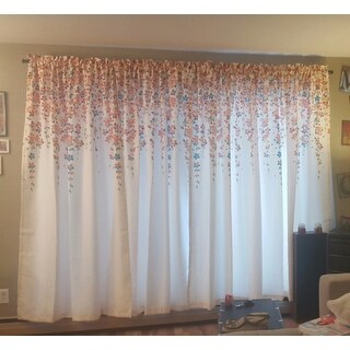 Lush Decor Weeping Flowers Room Darkening Curtain Panel Pair Lush Decor Weeping Flowers Room Darkening Curtain Panel Pair 84 Inches