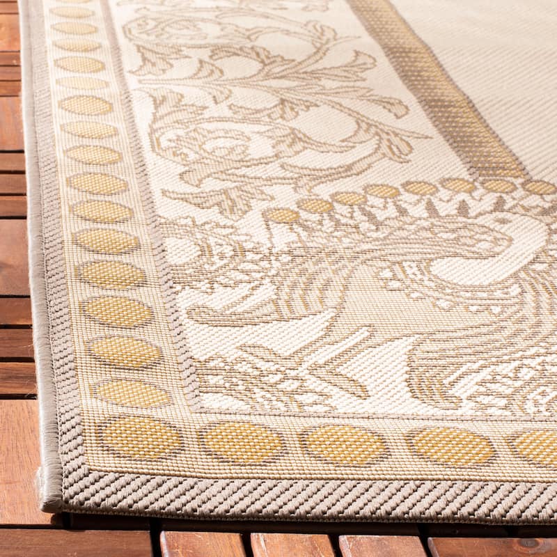 SAFAVIEH Courtyard Tjarkje Indoor/ Outdoor Waterproof Patio Backyard Rug