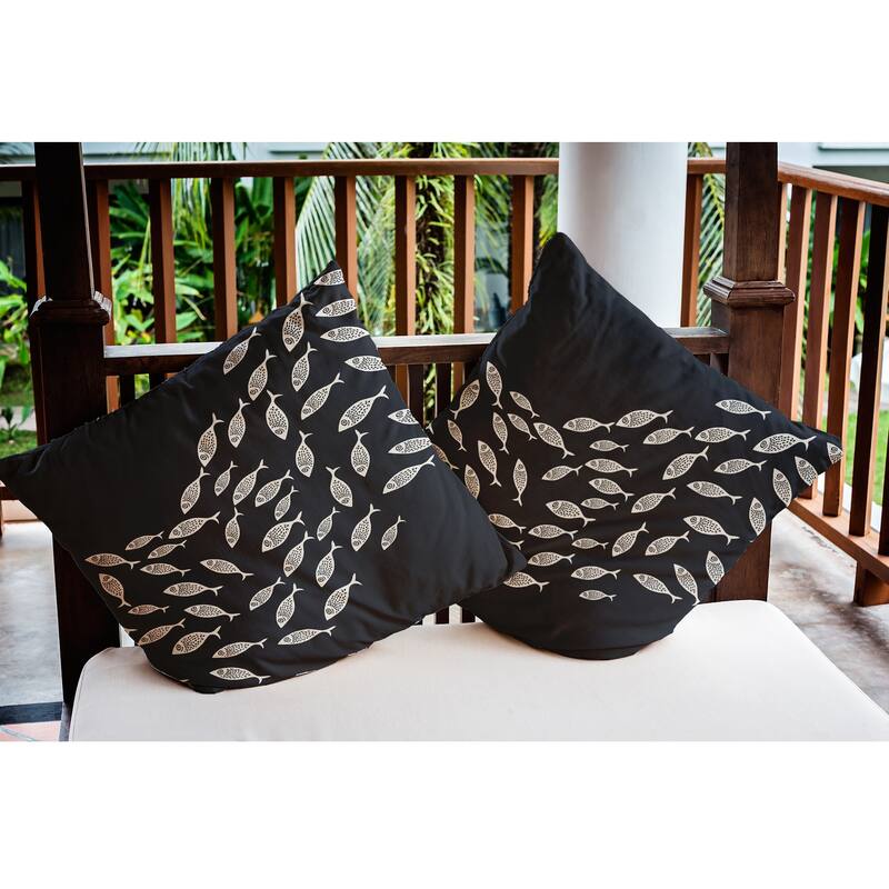 Escuela Nautical Indoor/Outdoor Throw Pillow