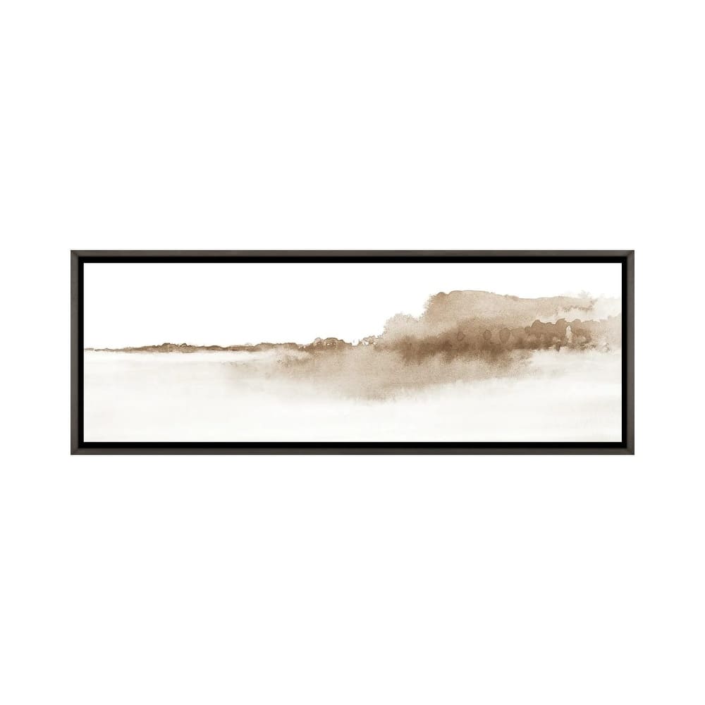 iCanvas "Watercolor Landscape XVI - Panoramic" by Nouveau Prints Framed