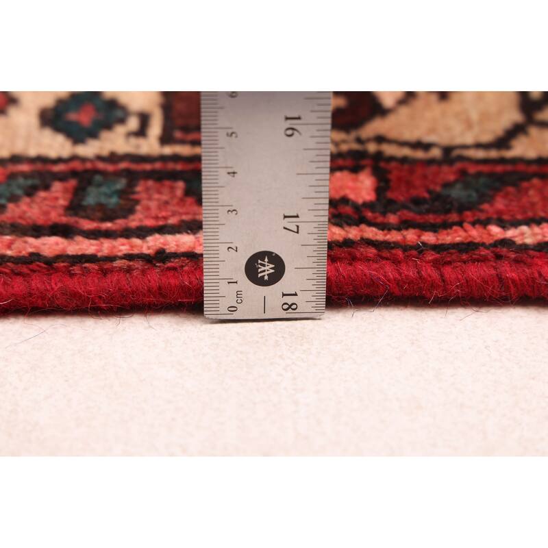 ECARPETGALLERY Hand-knotted Andelz Red Wool Rug - 3'5 x 9'2