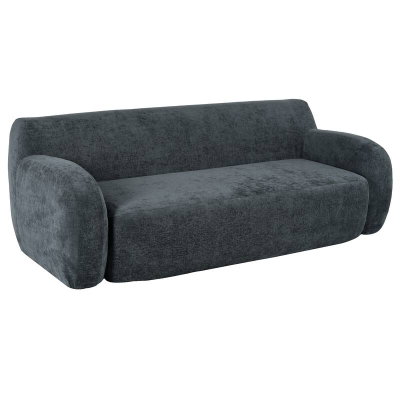 81.5" Minimalist Compression 3-seater Sofa with Large Seats and High-Density Foam Paddingfor Living Rooms