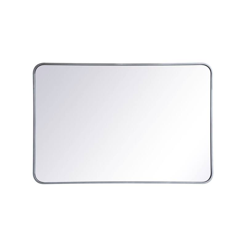 Elegant Lighting MR802740 Evermore 40" W x 27" H Contemporary - Silver