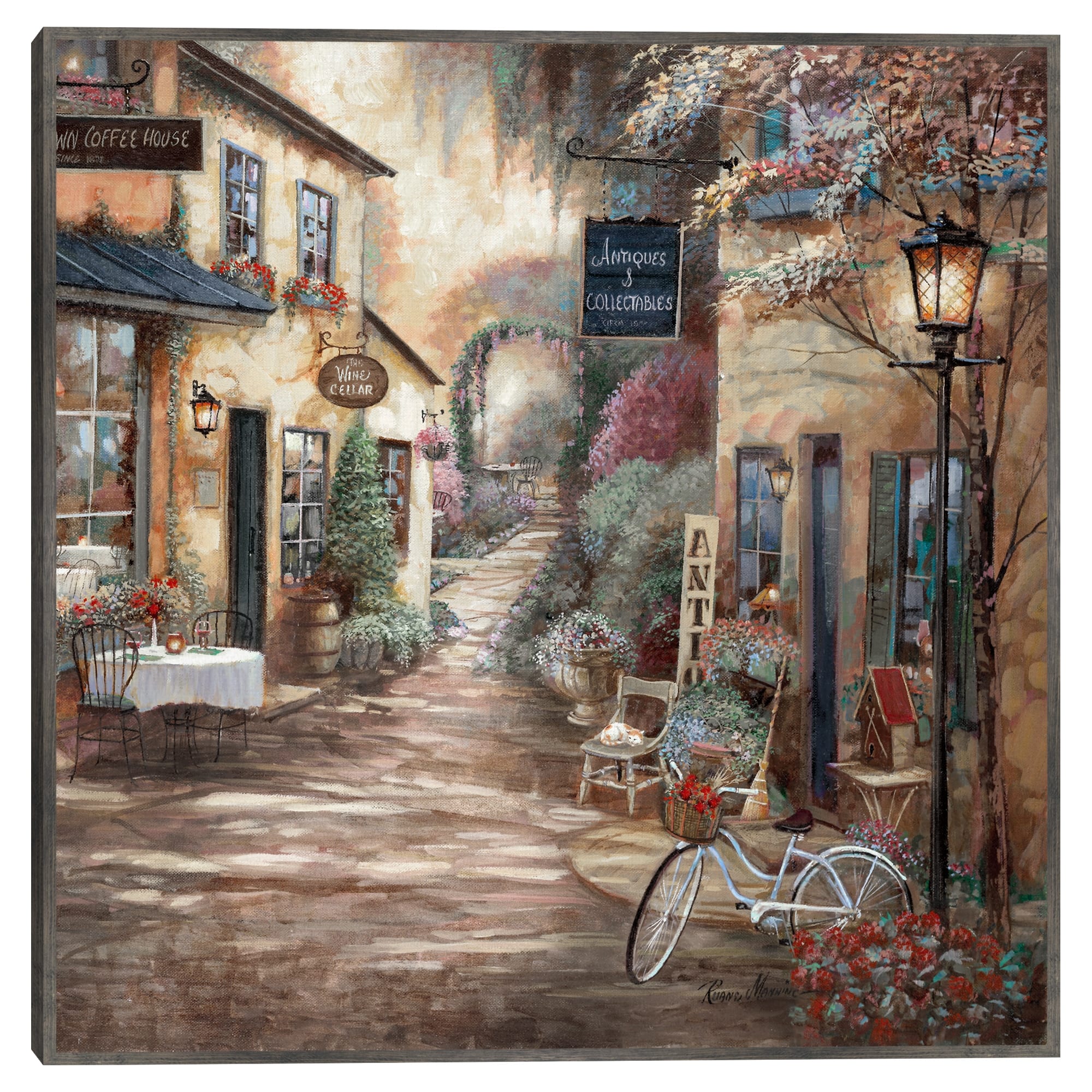 Market Garden by Ruane Manning Framed Canvas Art Print Bed Bath