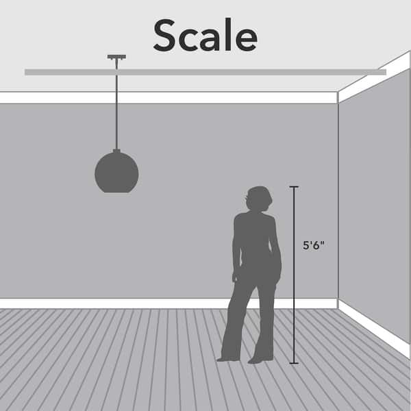 dimension image slide 7 of 12, Hunter Xidane 1 Light Clear Glass Pendant or Semi-Flush Light - Kitchen Island, Dining Room, Entry - Glam, Contemporary