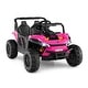 preview thumbnail 10 of 24, 12V Kids Ride on Truck with Parental Remote and LED Lights - 40" x 23" x 23" Black-Pink