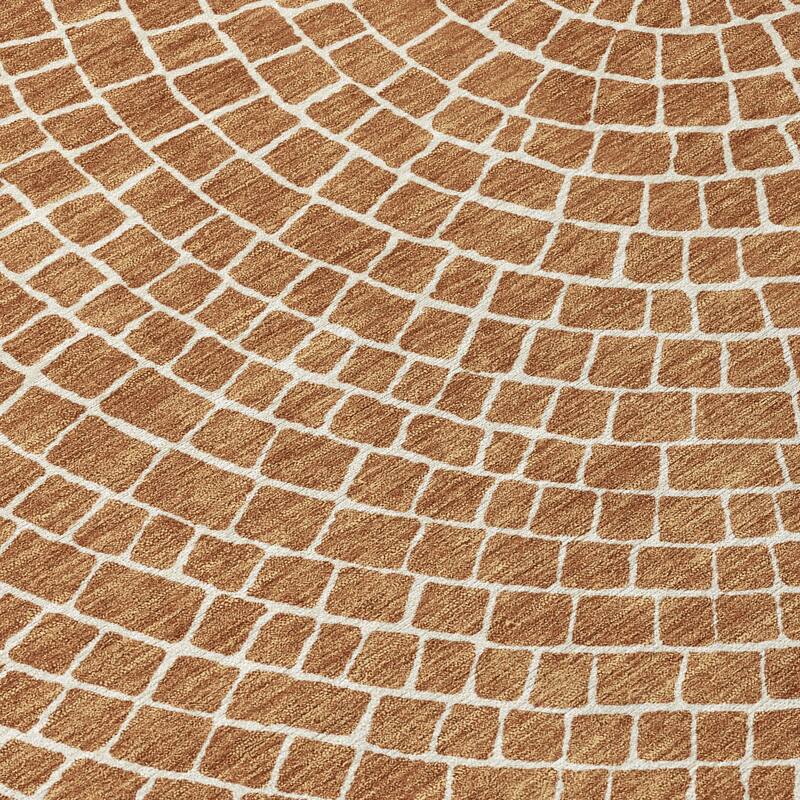 Machine Washable Indoor/ Outdoor Modern Gravity Chantille Rug