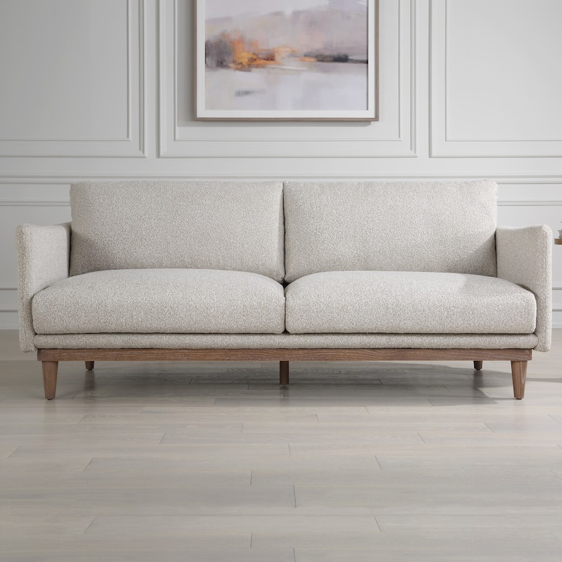 Uttermost Freefall Gray Ceruse Sofa - 33"Hx 83"Wx 36.25 "D