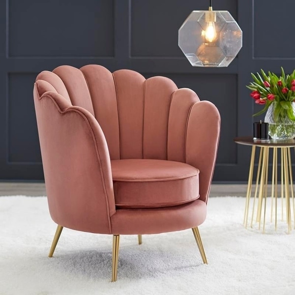 Scallop chair pink best sale