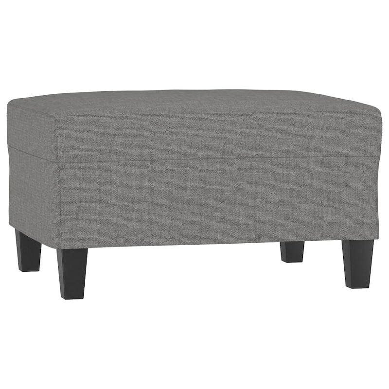 vidaXL Footstool Dark Gray/Light Gray 23.6"x19.7"x16.1" Fabric