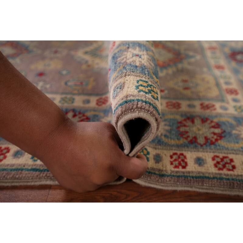 Kazak Accent Rug Handmade Oriental Beige Wool Carpet - 2'8" x 4'2"