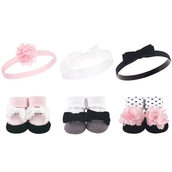 slide 1 of 1, Hudson Baby Infant Girl Headband and Socks Giftset 6pc, Little Lady, One Size - Little Lady 6-Pack Little Lady 6-Pack - One Size