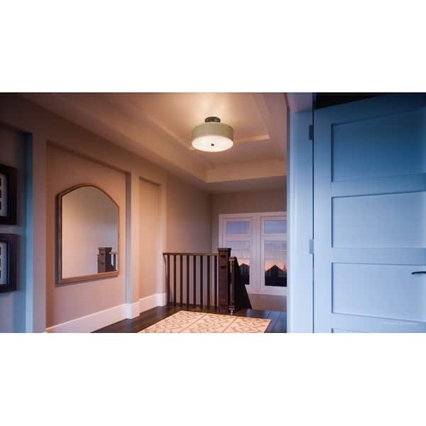 Shop Luxury Craftsman Semi Flush Ceiling Light 12 5 H X 17 W