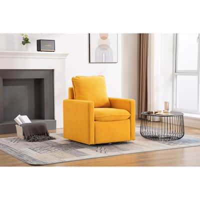 Swivel Barrel Chair, Comfy Accent Sofa Chair for Living Room, 360 Degree Swivel Barrel Club Chair, Leisure Arm Chair for Nursery