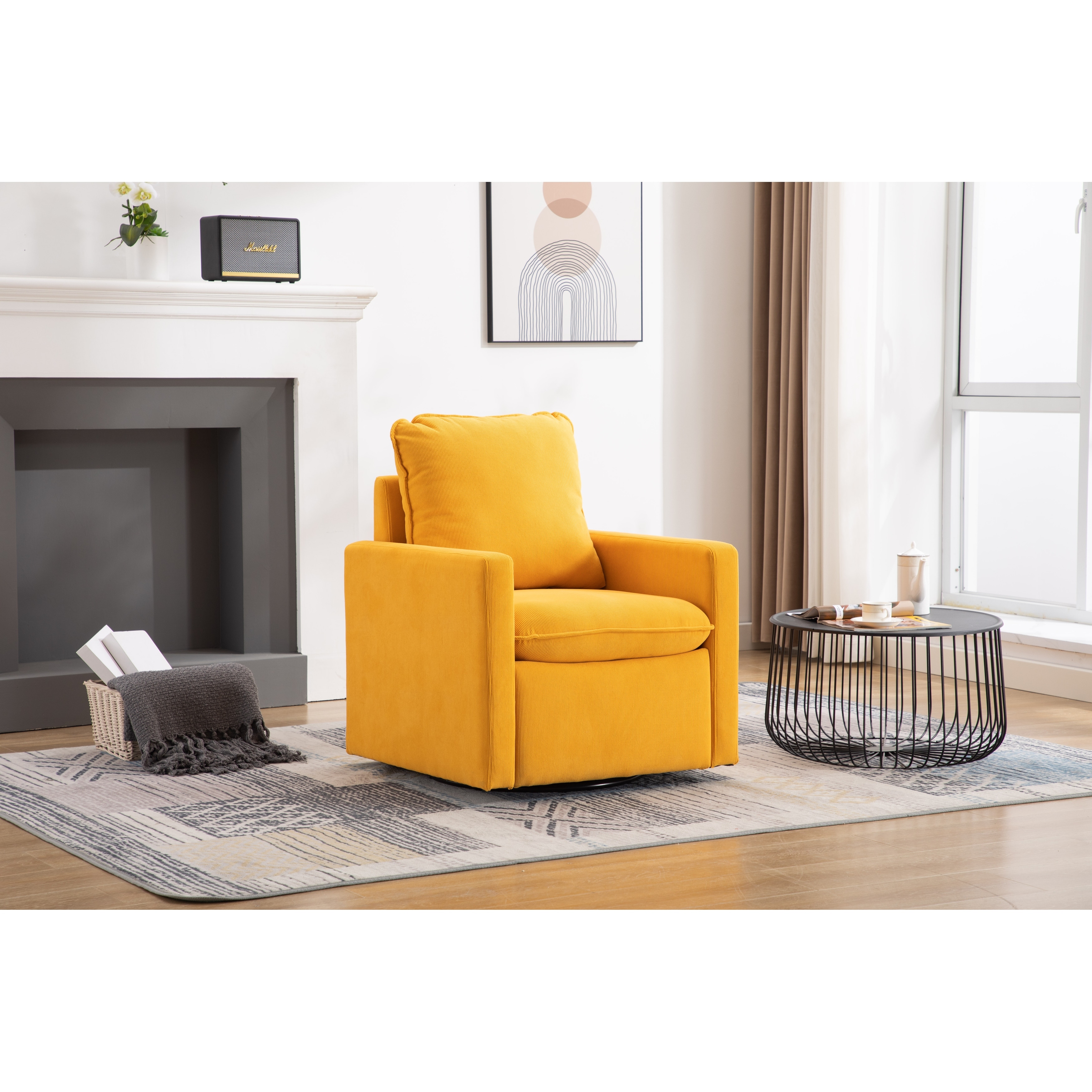 Comfy cheap yellow chair