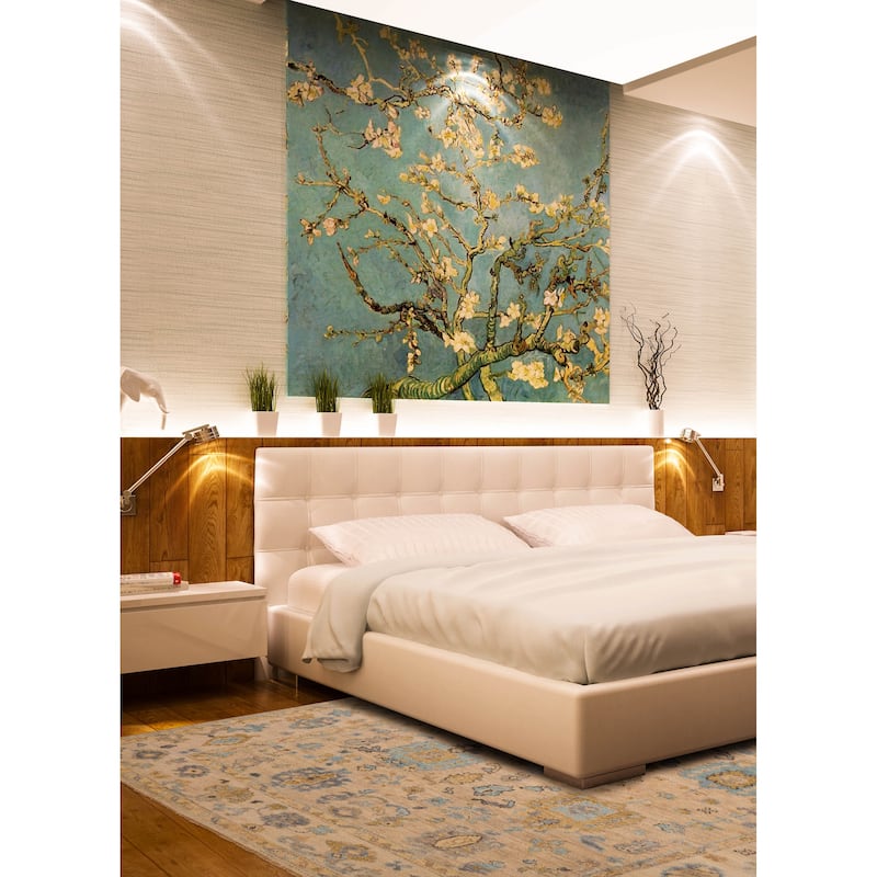 ECARPETGALLERY Hand-knotted Jules Serapi Taupe Wool Rug - 7'10 x 9'10