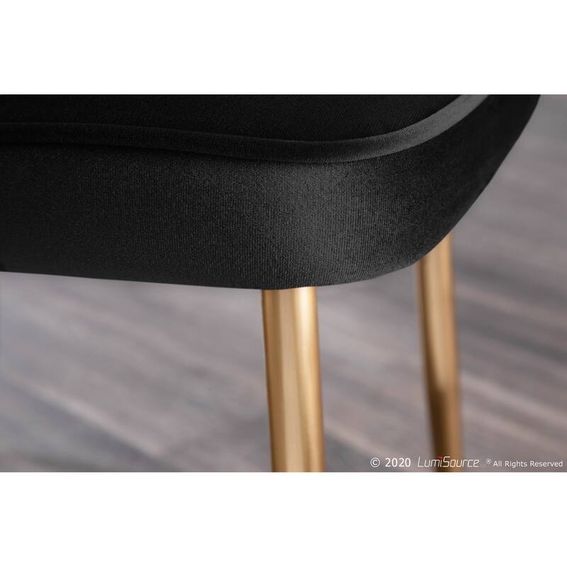 Silver Orchid Naldi Contemporary-Glam Velvet Dining Chair (Set of 2)