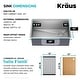 preview thumbnail 49 of 144, KRAUS Kore Workstation Undermount Stainless Steel Kitchen Sink