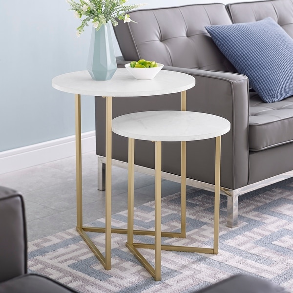 Silver nesting deals side tables