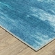 preview thumbnail 3 of 11, Vista Home Sunderland Abstract Sky Washable Blue/ Ivory Area Rug