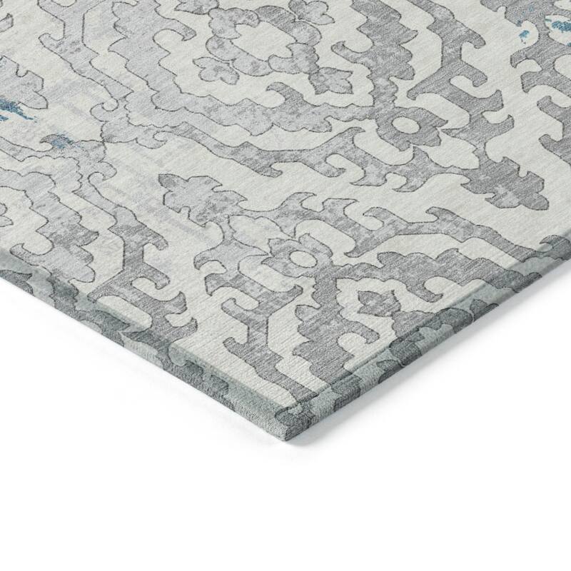 HomeRoots Medallion Transitional Rectangle Outdoor Rug