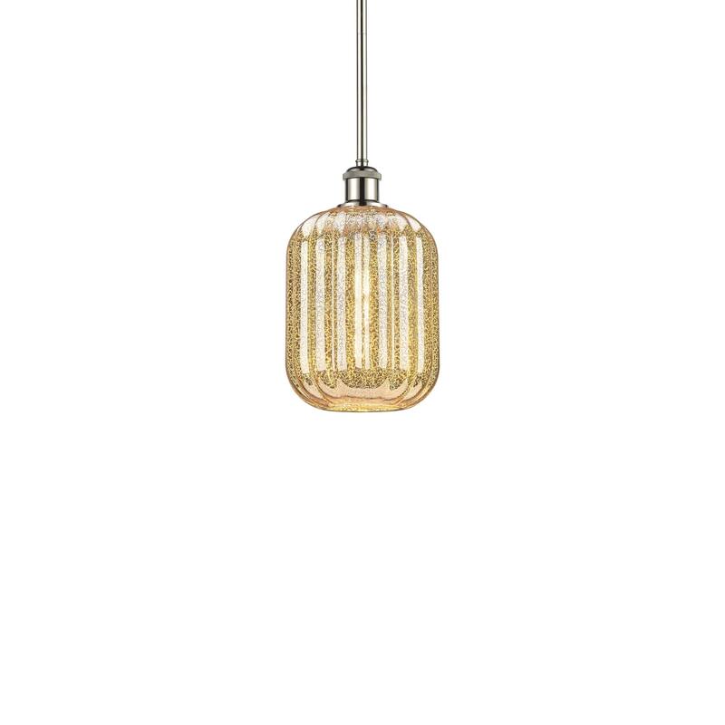 Innovations Lighting 516-1S-12-7 Preston Pendant Preston 7" Wide Mini - Polished Nickel / Mercury