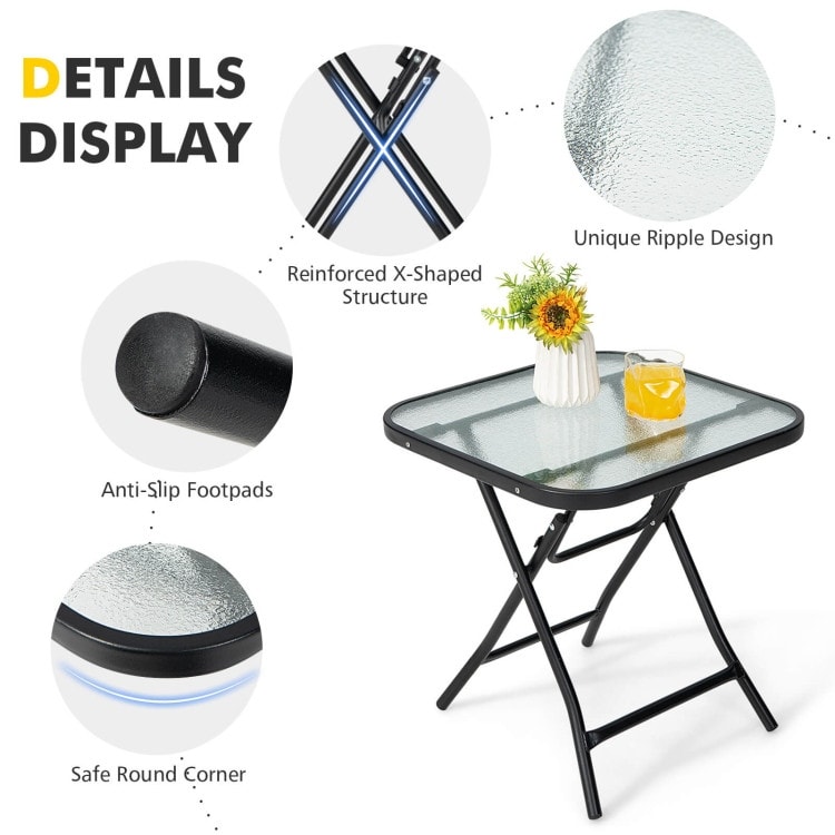 18 inch bistro deals table