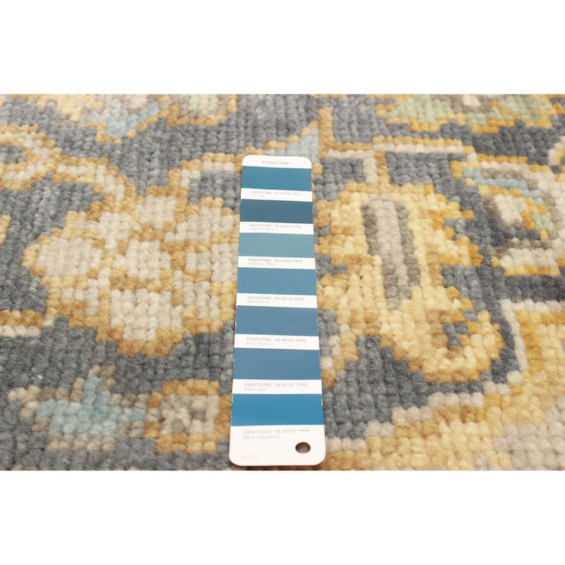 ECARPETGALLERY Hand-knotted Jules Serapi Navy Wool Rug - 5'0 x 8'0