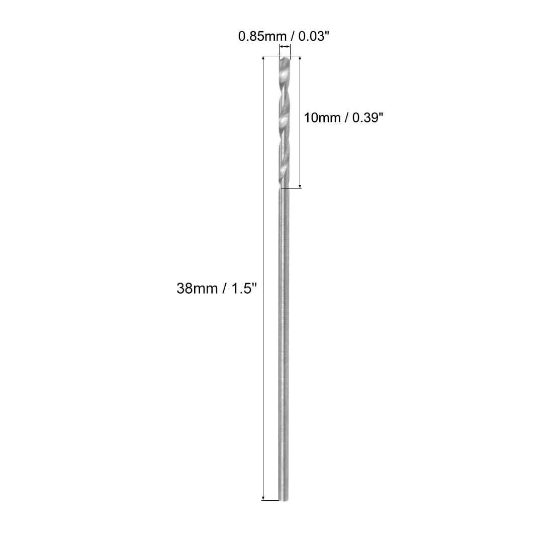 Solid Carbide Drill Bits Straight Shank for Stainless Steel 2 Pcs