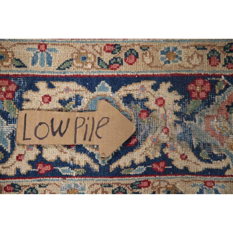 Kerman Persian Antique Area Rug Handmade Wool Carpet - 6'6" x 9'6"