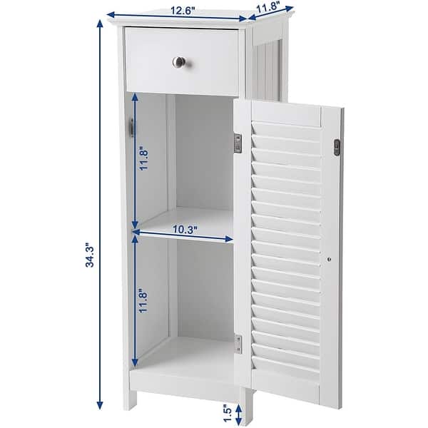 White Wood Bathroom Floor Storage On Sale Bed Bath & Beyond