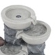 preview thumbnail 5 of 7, Grey Resin Tiered Pots Outdoor Fountain by Havenside Home