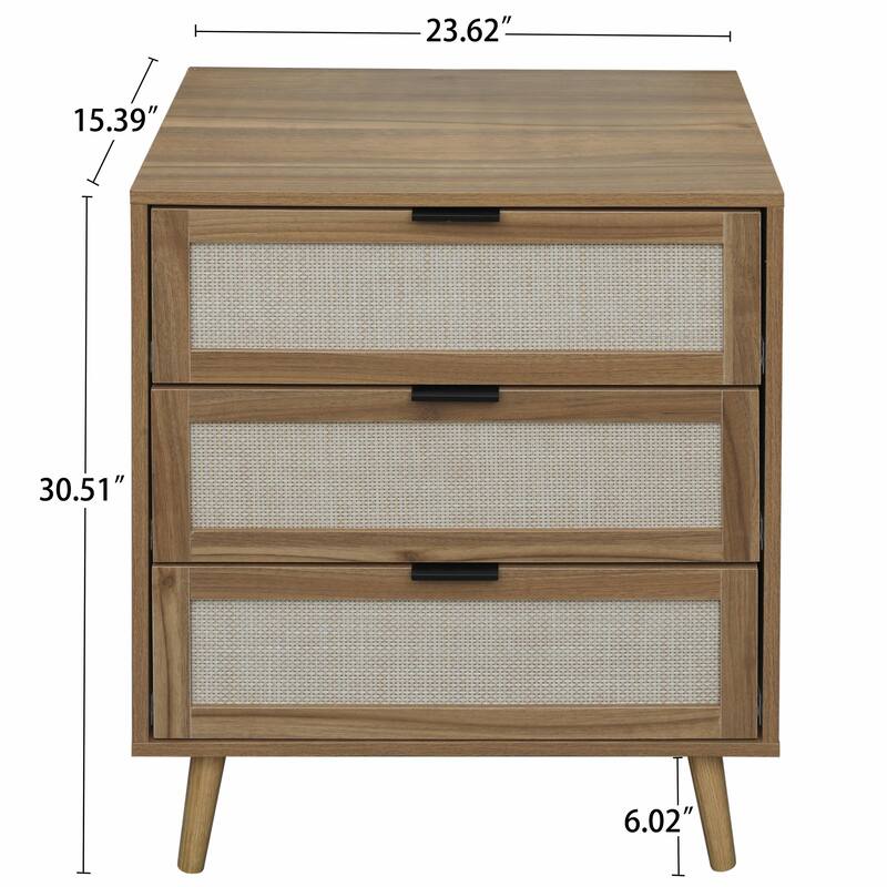 3-Drawer Cabinet for Bedroom, Living Room, and Study