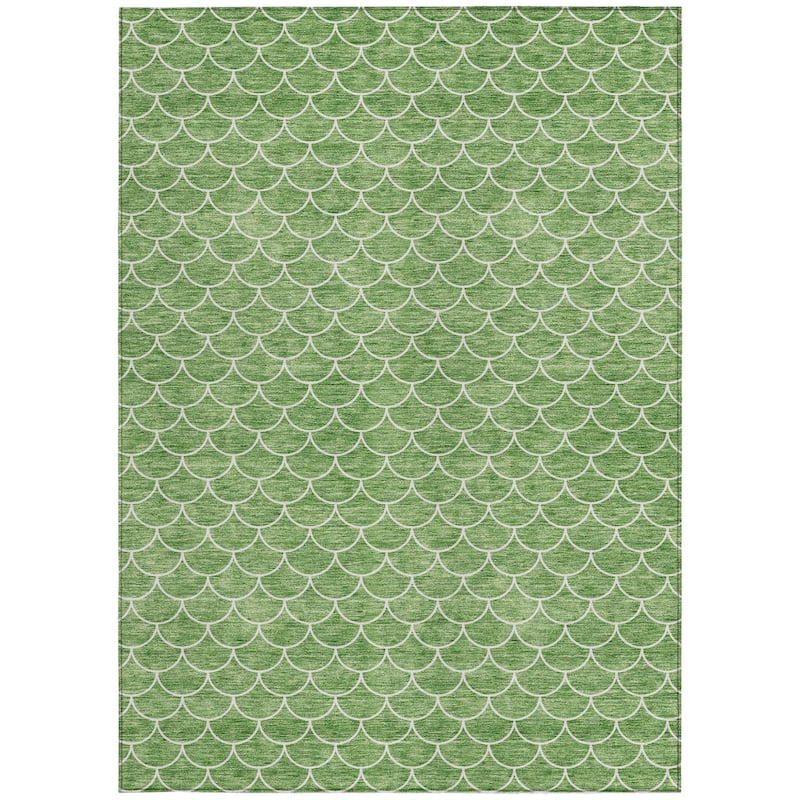 HomeRoots Geometric Transitional Rectangle Outdoor Rug