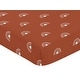 preview thumbnail 3 of 4, Rust and White Boho Rainbow Collection Boy Girl Fitted Crib Sheet - Orange Bohemian Celestial Sky Gender Neutral Outdoors Nature