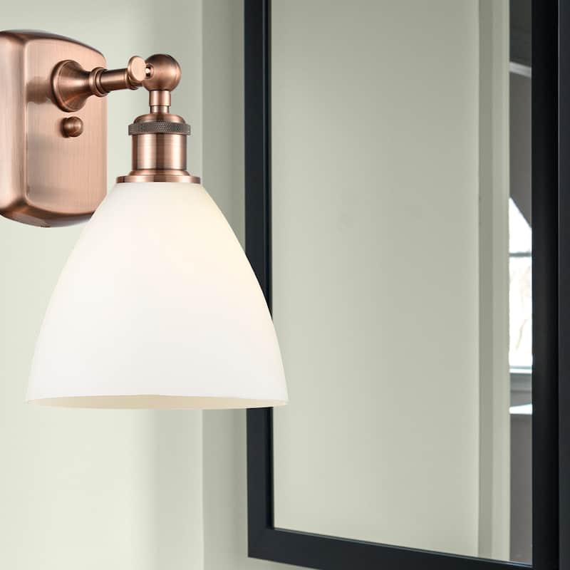 Innovations Lighting 516-1W-12-8 Bristol Sconce Bristol Glass 12" Tall