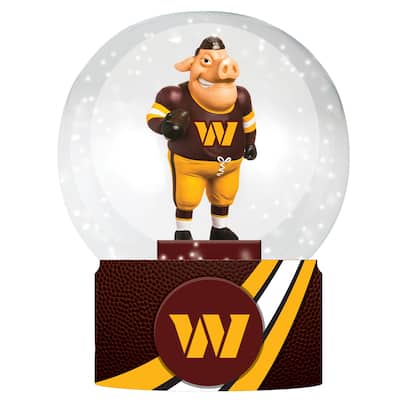 Washington Commanders 5 in. Multicolor Glass Tabletop Snow Globe