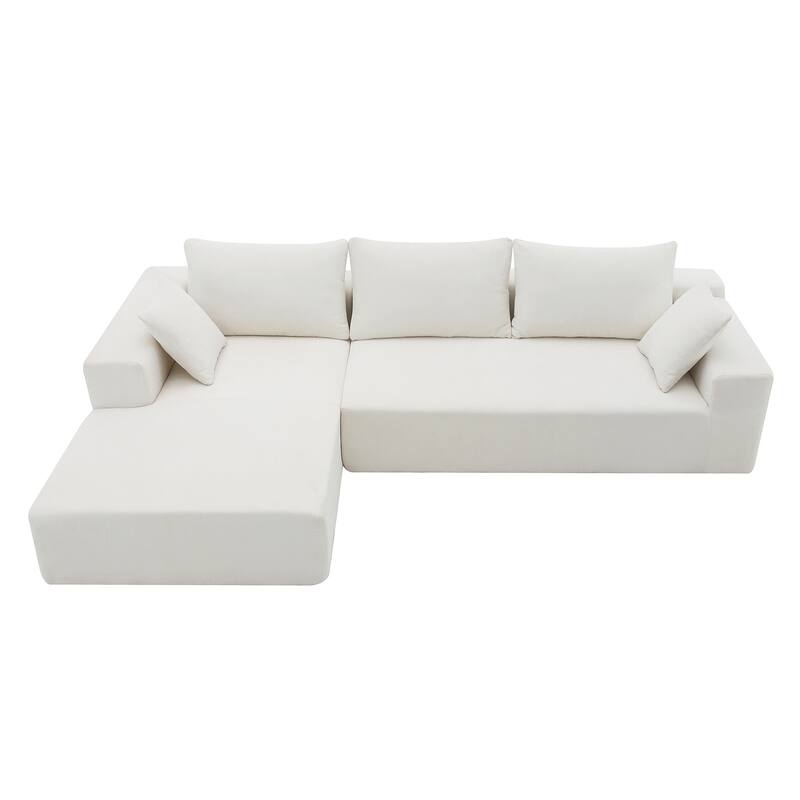Modular Sectional Living Room Sofa Set, Upholstered Compressed Sofa
