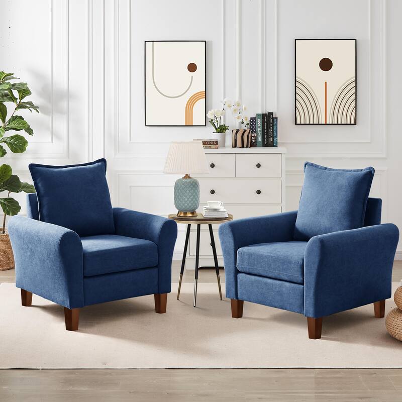 Modern Accent Chair Comfy Upholstered Armchair for Living Room