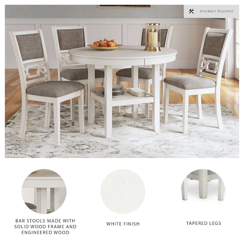 Signature Design by Ashley Erinberg White/Gray Dining Table Set (Set of 5)