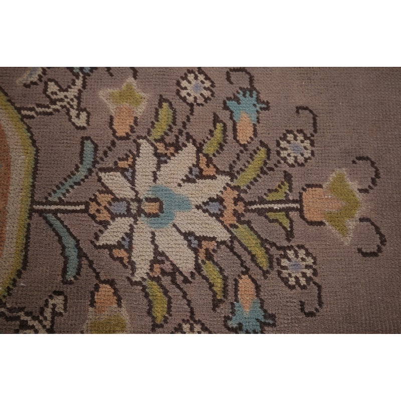 Over-Dyed Tabriz Persian Vintage Large Rug Hand-Knotted Wool Carpet - 9'8" x 13'2"