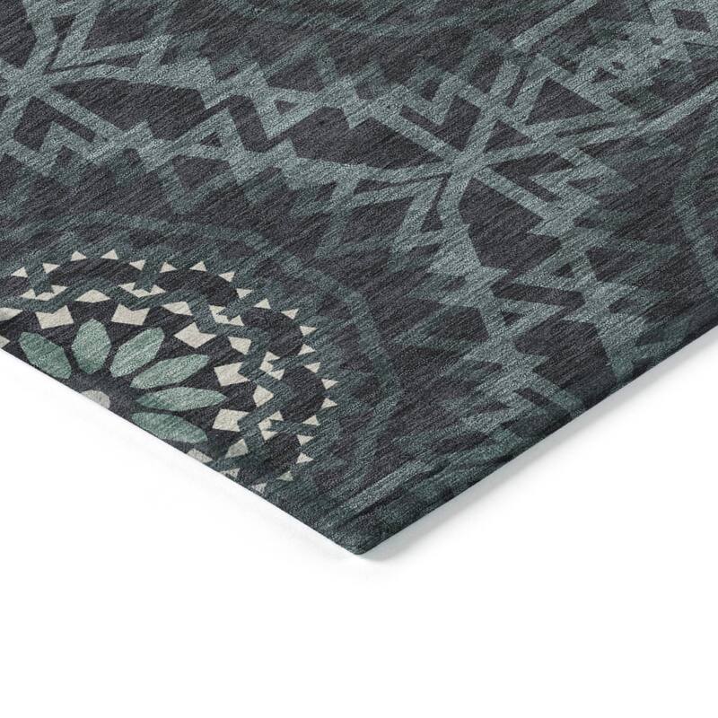 Machine Washable Indoor/ Outdoor Chantille Moroccan Boho Rug
