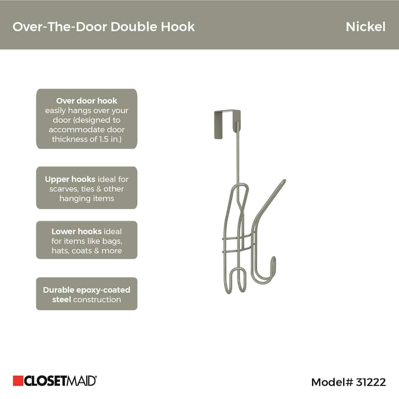 ClosetMaid Decorative Over the Door Hook Organizer