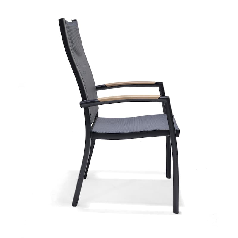 Amazonia Secthue Aluminum Outdoor Patio Dining Chairs