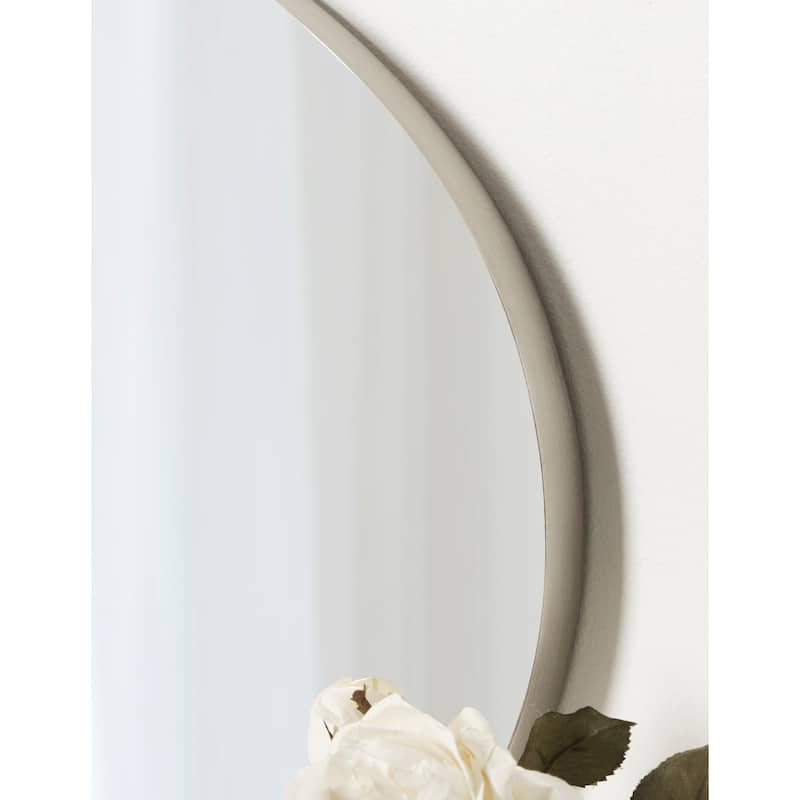 Kate and Laurel Rollo Oval Framed Wall Mirror