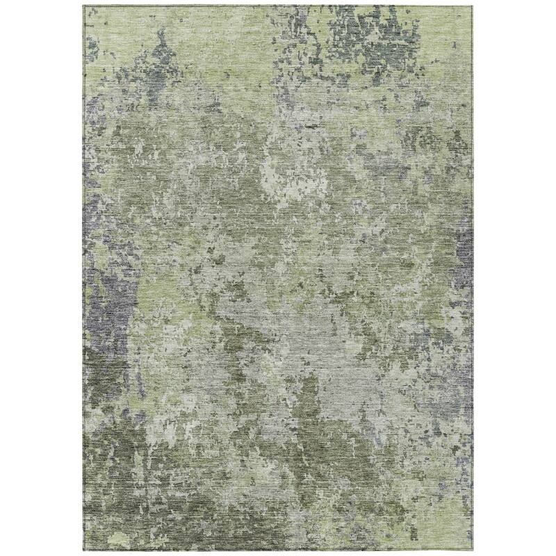 HomeRoots Abstract Transitional Rectangle Outdoor Rug