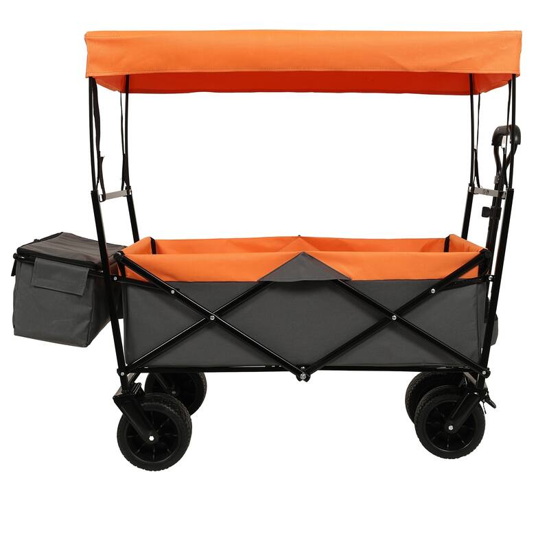 480 lb Folding Wagon Stroller with Canopy & Mosquito Net