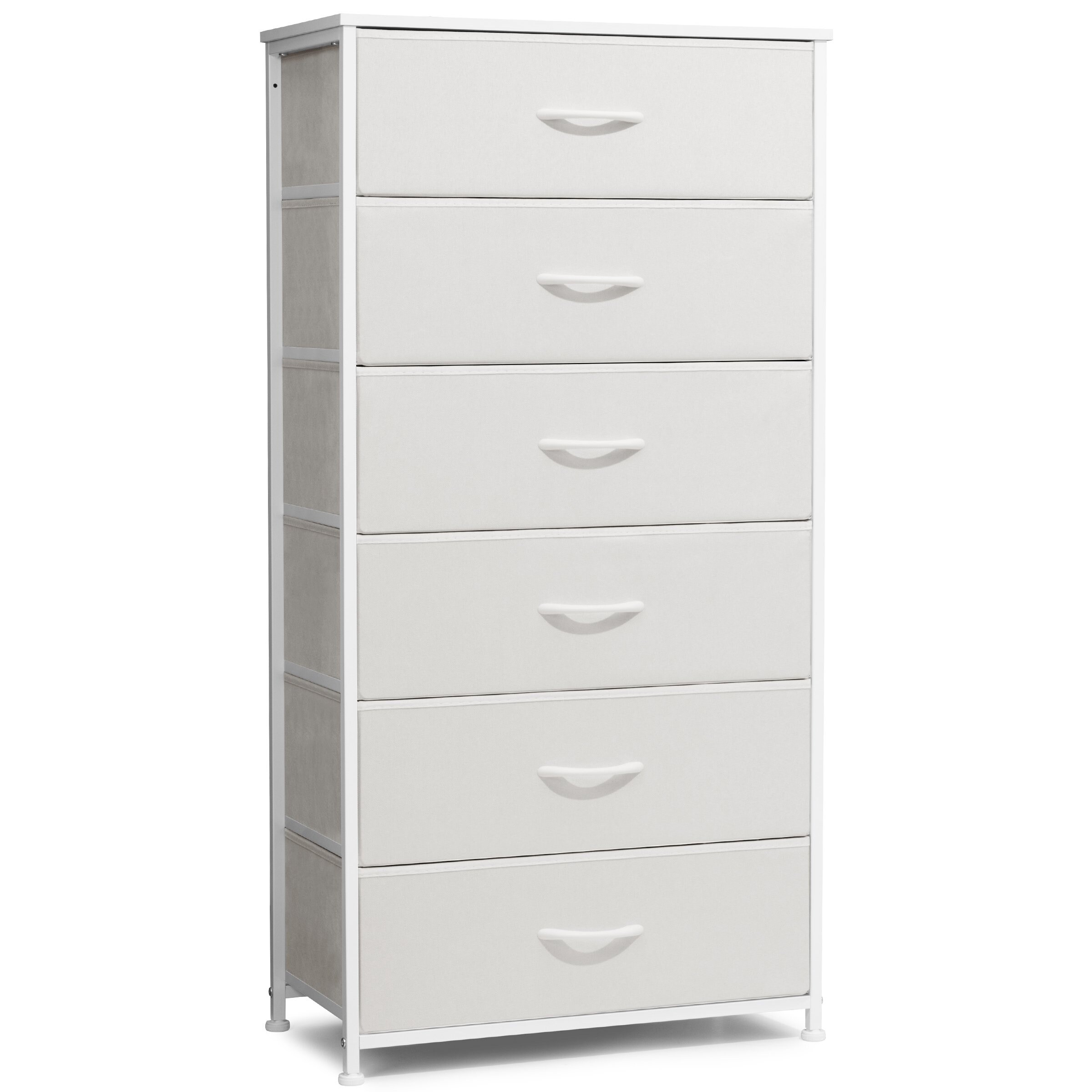 6 Drawers Vertical Dresser Storage Tower Cabinet Organizer Unit for Bedroom
