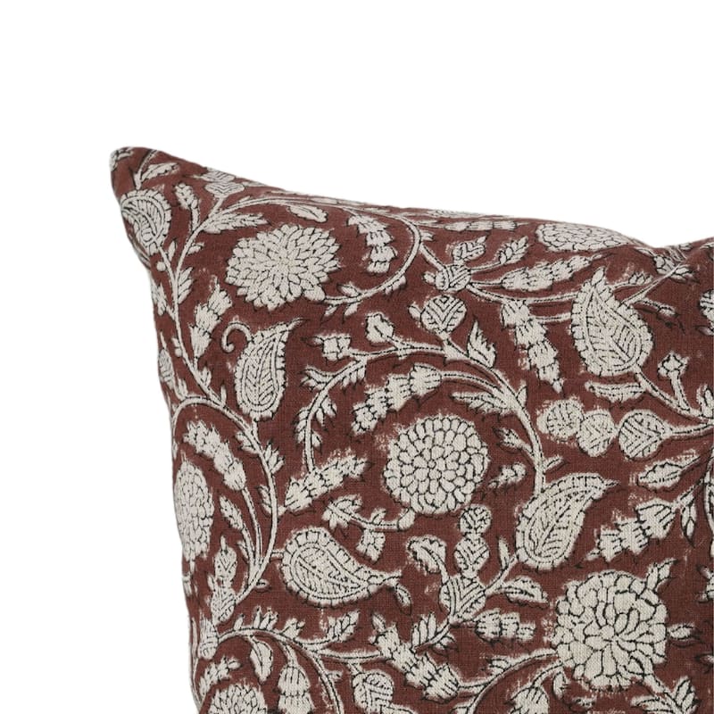 Cotton Linen Bohemian Block print pillow Cover- Gopi