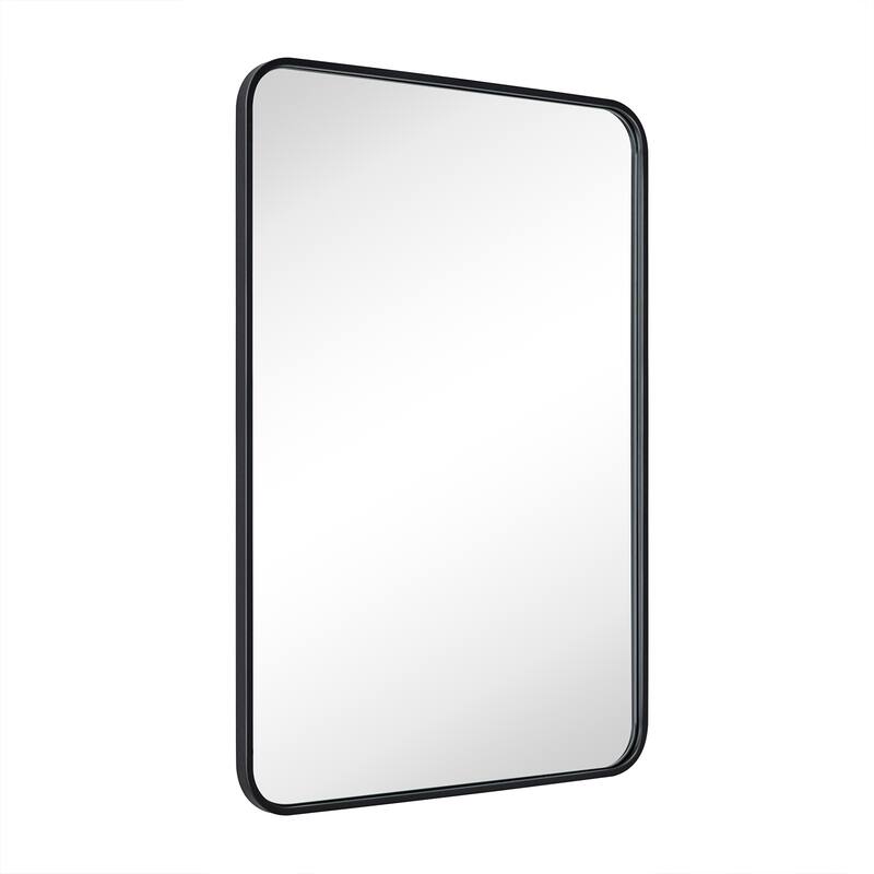 Rounded Rectangle Bathroom Vanity Mirror, Vertically/Horizontal Hanging